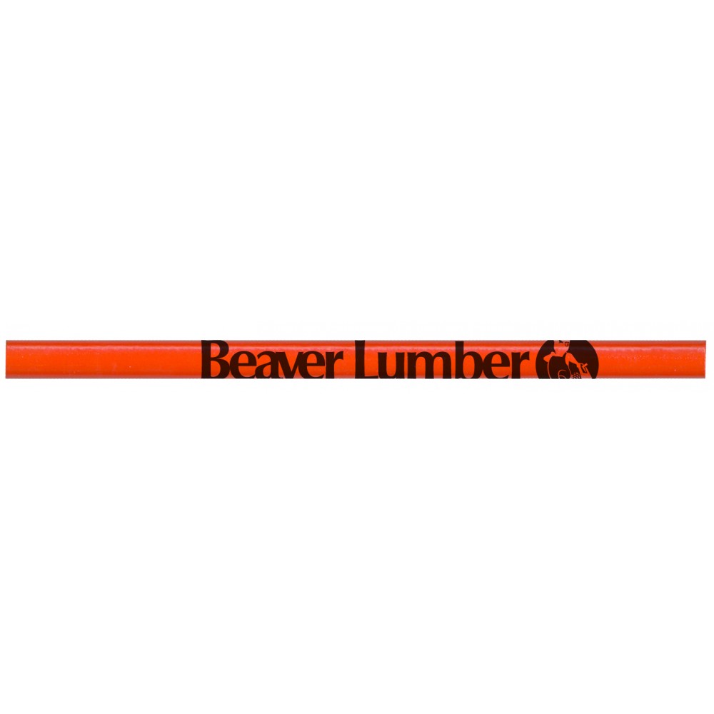 Custom Imprinted Jumbo Untipped Medium Pencil (Orange)