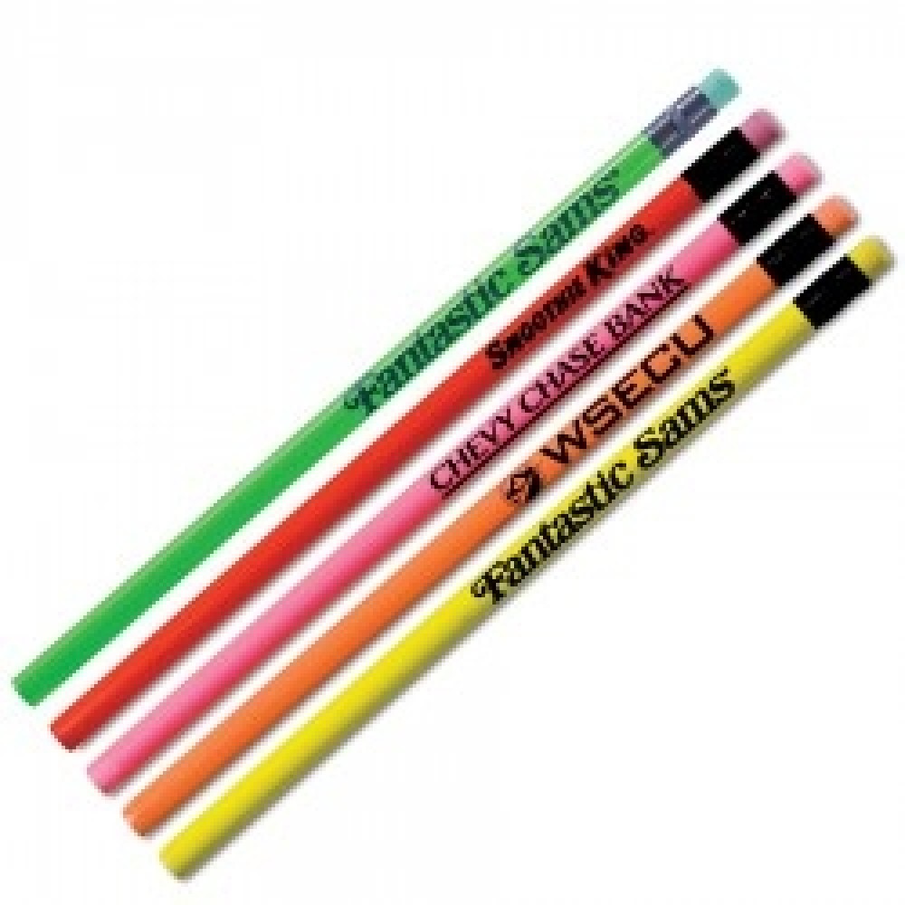 Custom Imprinted Neon Pencil Custom Imprinted Neon Pencil