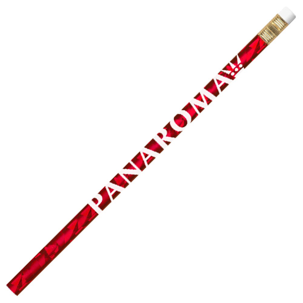 Logo Branded Palomino Foil Finish #2 Pencil - Ruby Red