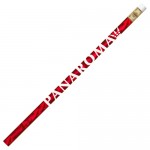 Logo Branded Palomino Foil Finish #2 Pencil - Ruby Red
