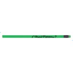 Unicorn #2 Pencil w/Matching Eraser (Neon Green) Custom Printed