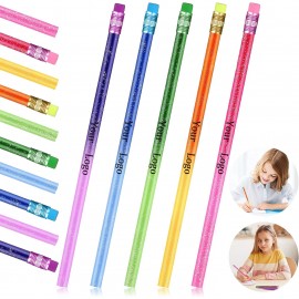Color Changing Mood Metallic Glitter Pencil With Eraser Custom Printed