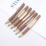 Elegant Wooden Ballpoint and Pencil Set Logo Branded