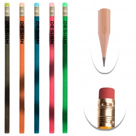 Logo Branded Bright Heat Change Pencil with Eraser