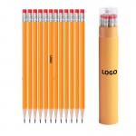 12-Count Wooden Pencil Set with Eraser for Kids Writing and School Rewards Custom Imprinted