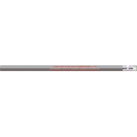 Custom Imprinted Metallic Silver Hexagon Pencils