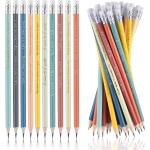 Wood Custom Printed Logo Pre-Sharpened Pencils with Erasers Logo Branded