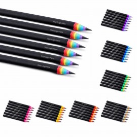 Rainbow Pencils Set Custom Imprinted