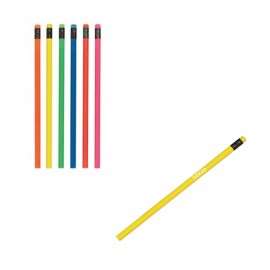 Multicolor Wood Pencil Logo Branded  Multicolor Wood Pencil Logo Branded