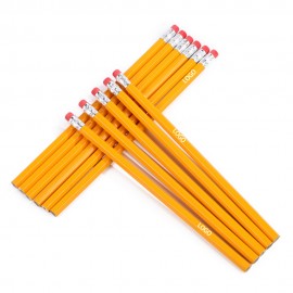 Custom Imprinted #2 Pencils Pre-sharpened HB Lead Wood Economy Pencil