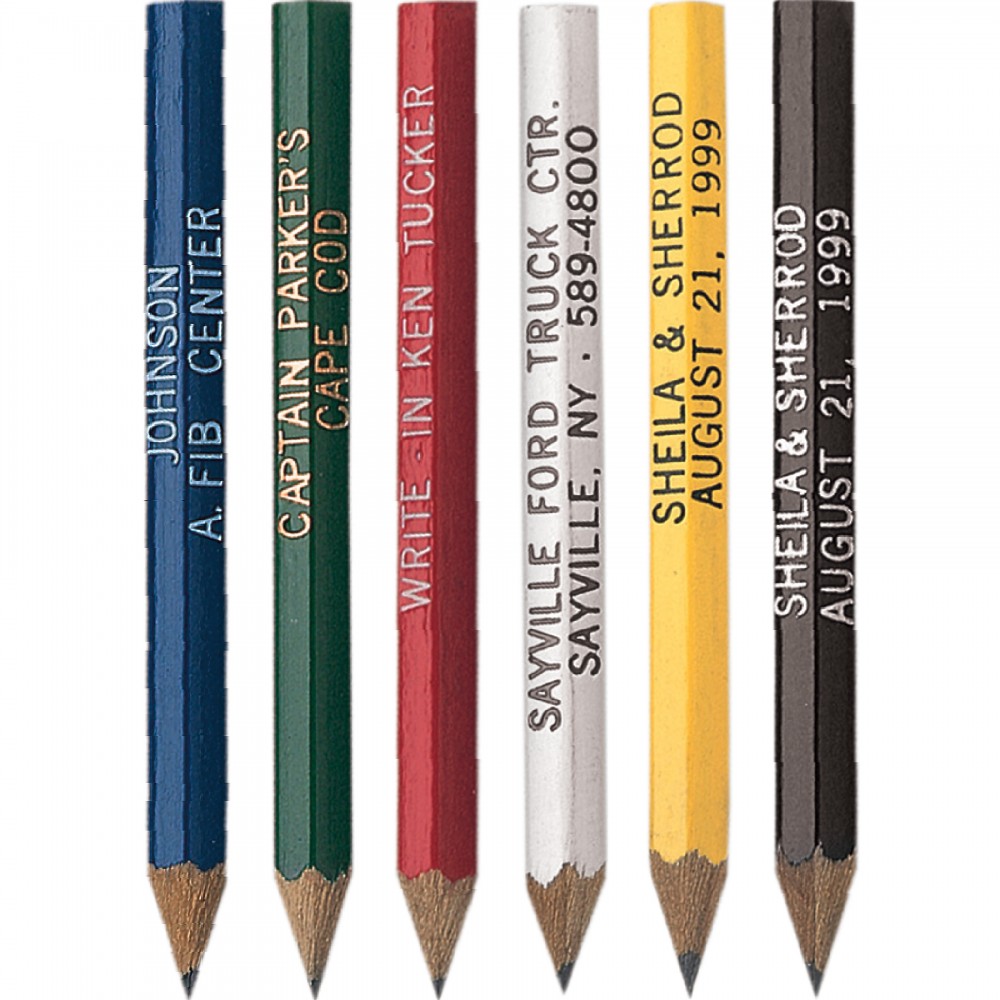 Hex Golf Pencil Custom Printed Hex Golf Pencil Custom Printed