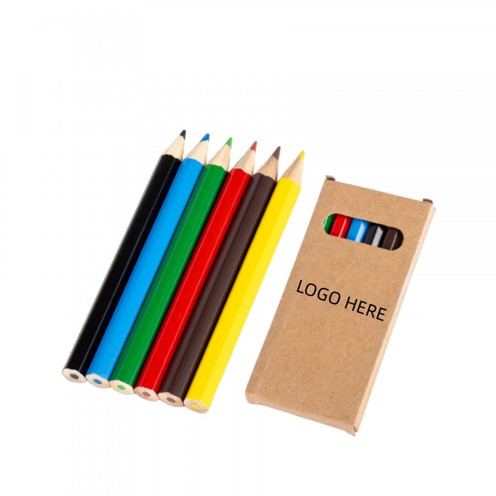 6-Color Boxed Colored Lead Custom Imprinted