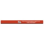 Logo Branded Made In The USA Carpenter 700 Flat Medium Lead Solid Pencil (Hi-Gloss Orange)