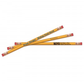 Yellow Double Tipped Pencils Custom Printed