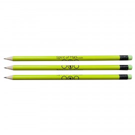 Round Basswood Pencil with Logo