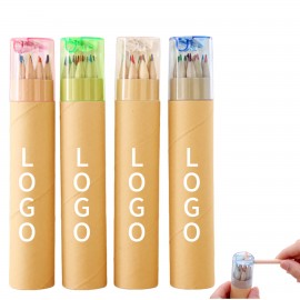 Custom Printed 6-Color Barrel Pencil Set