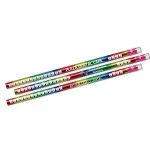 Rainbow Metallic Foil Tooth Pencils Custom Printed