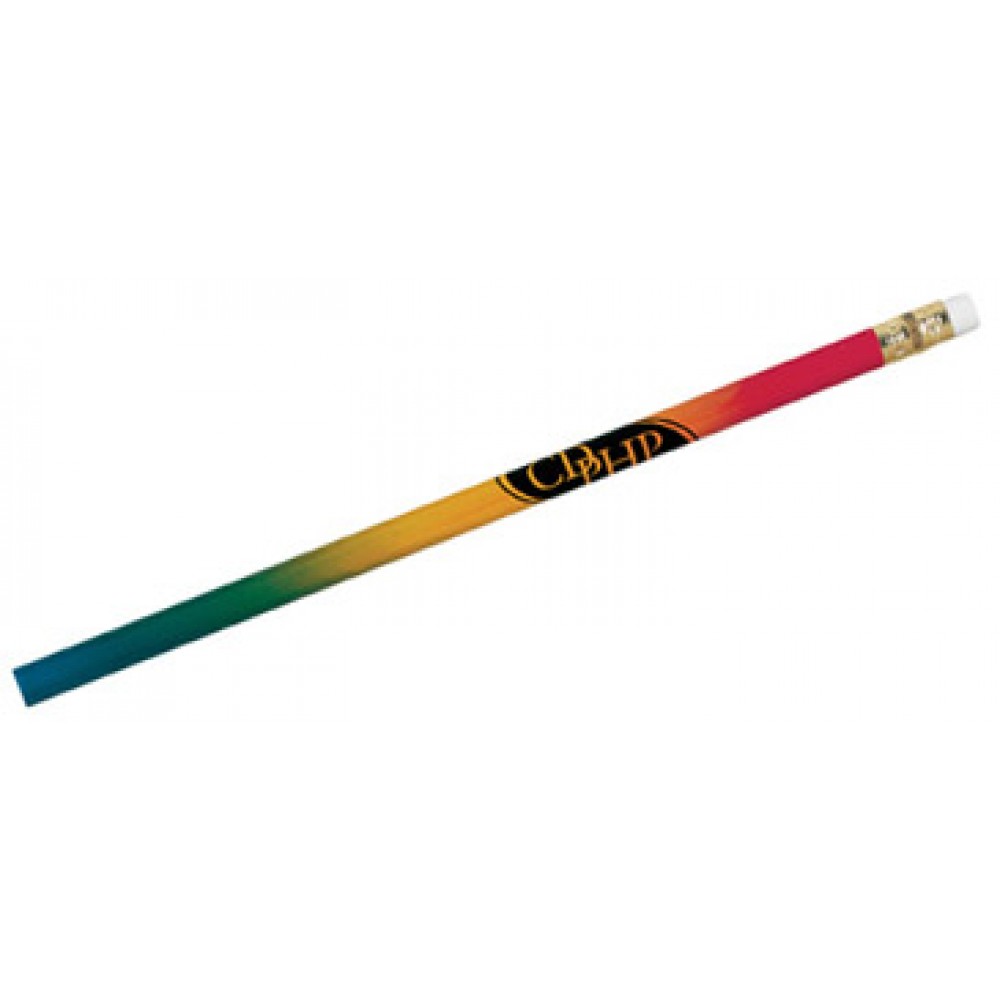 Custom Imprinted Original Color Burst Round Pencil