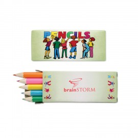 Logo Branded 5 Pack Colored Pencils  Logo Branded 5 Pack Colored Pencils