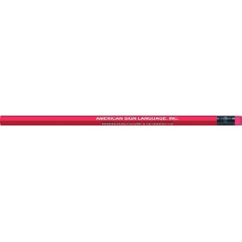 Neon Pink Hexagon Pencils Custom Imprinted