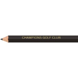 Black Hexagon Golf Pencils Custom Imprinted