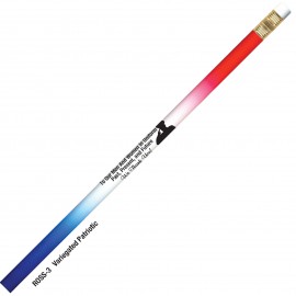 ROSS Red White and Blue Patriotic Pencil Custom Printed  ROSS Red White and Blue Patriotic Pencil Custom Printed