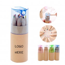 12 Colored Pencils Set with Logo