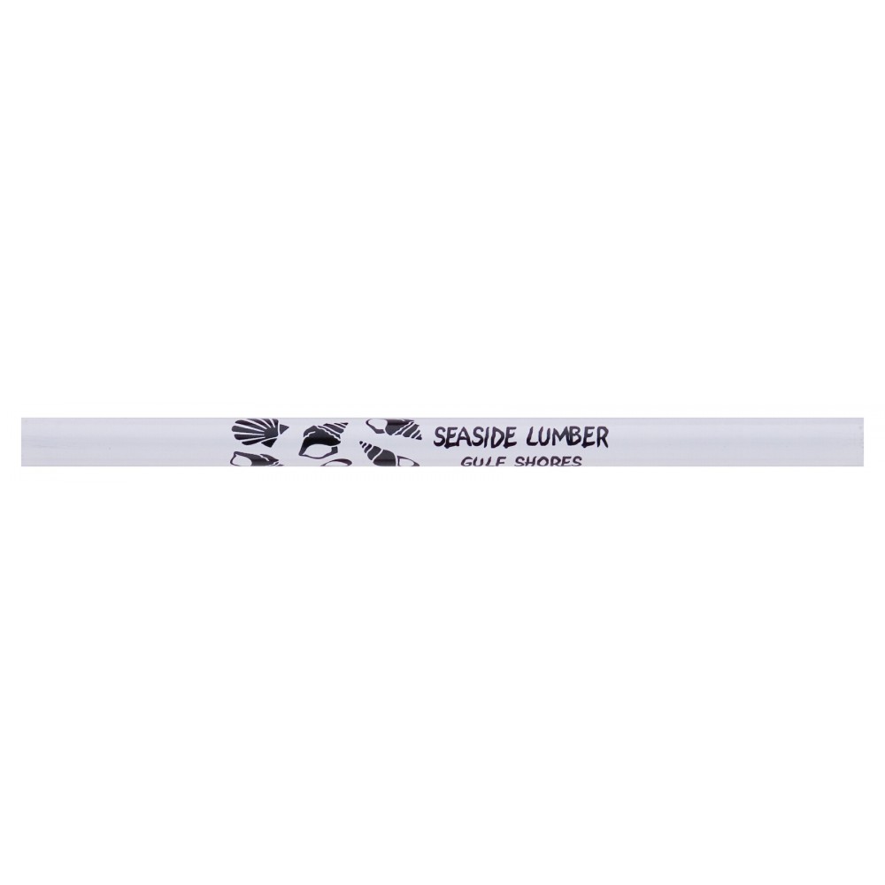 Custom Printed Jumbo Untipped Medium Pencil (White)