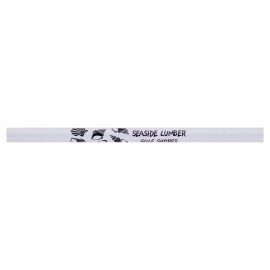 Custom Printed Jumbo Untipped Medium Pencil (White)