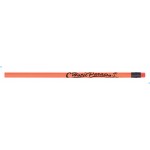 Unicorn #2 Pencil w/Matching Eraser (Neon Orange) Custom Imprinted