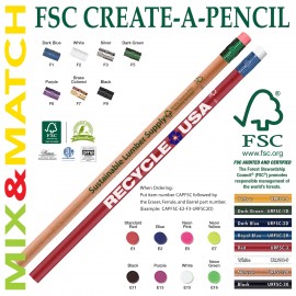 Custom Printed FSC Certified Create-A-Pencil Custom Pencil