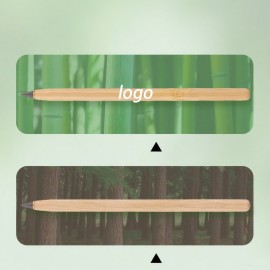 Custom Imprinted Bamboo Wood Eternal Pencil
