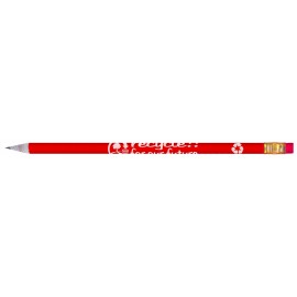 Custom Imprinted Red Recycler Pencil