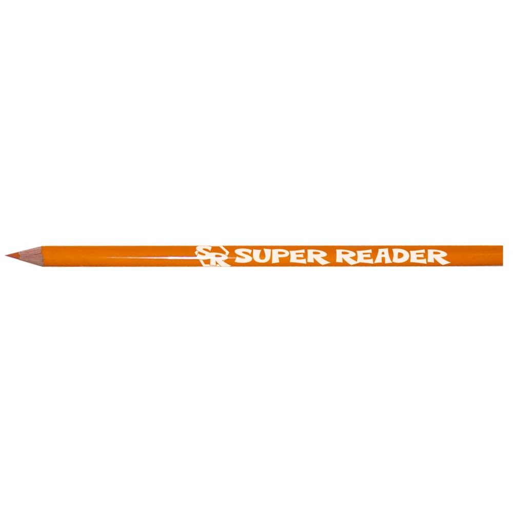Custom Printed Color Leads Colored Pencil (Orange) Custom Printed Color Leads Colored Pencil (Orange)
