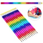 Custom Printed Rainbow Colorful Wooden Pencils