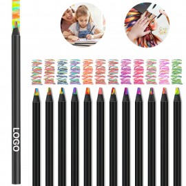 Custom Printed Rainbow Core Multi Color Pencil
