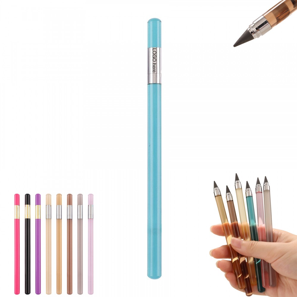 Logo Branded Acrylic Everlasting Writing Pencil