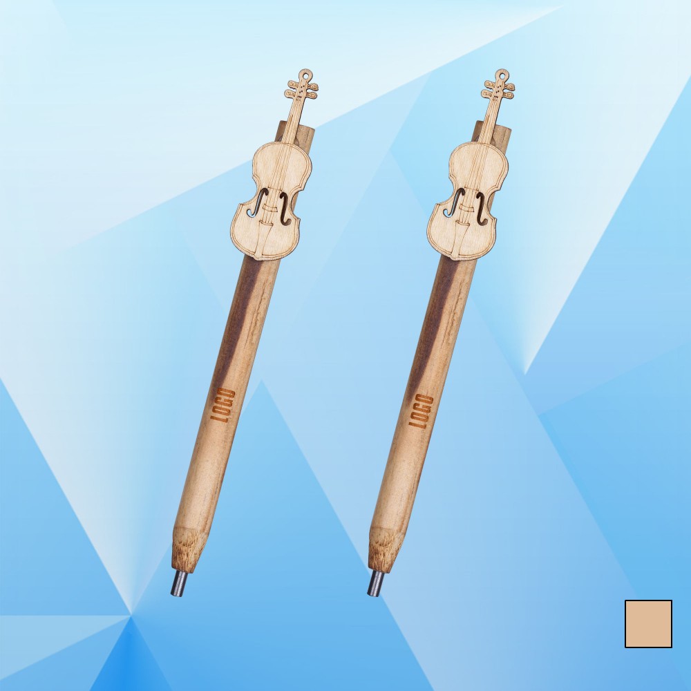 Pencil w/ Violin Pattern Custom Imprinted
