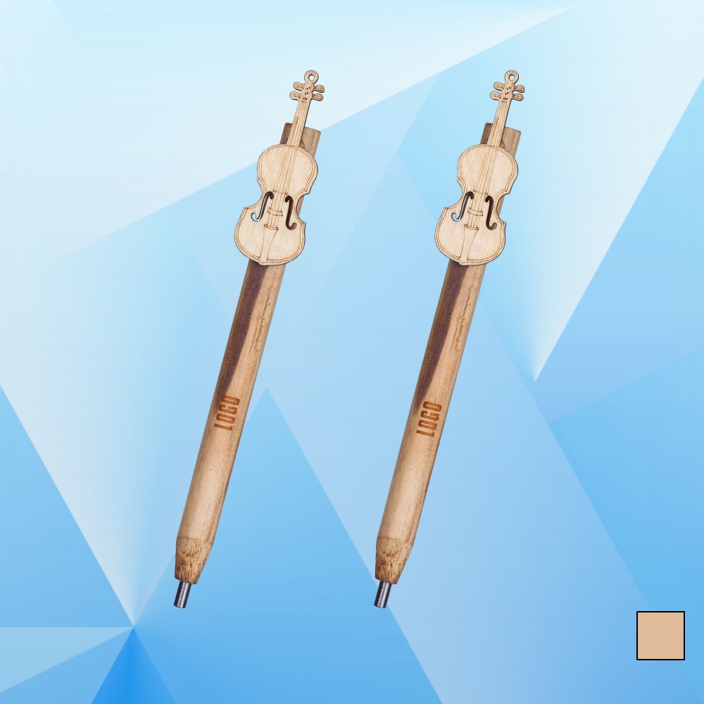 Pencil w/ Violin Pattern Custom Imprinted Pencil w/ Violin Pattern Custom Imprinted