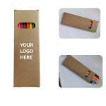Logo Branded Pencils - Colored Wooden / Kraft Box