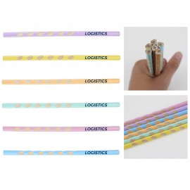 Spotted Pastel Wooden Pencil Custom Printed