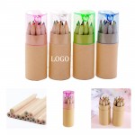 Custom Printed Colored Pencil and Sharpener Set