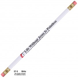 White Double Tipped #2 Pencil Logo Branded