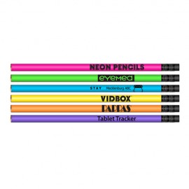 Custom Imprinted Liqui-Mark Neon #2 HB Pencil w/Black Eraser