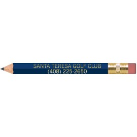 Royal Blue Hexagon Golf Pencils with Erasers Custom Imprinted
