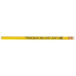 Custom Imprinted Abert Special Round #2 Pencil (Yellow/White Eraser)