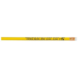 Custom Imprinted Abert Special Round #2 Pencil (Yellow/White Eraser)  Custom Imprinted Abert Special Round #2 Pencil (Yellow/White Eraser)