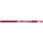 Custom Printed Jumbo Tipped Medium Pencil w/Eraser (Red)