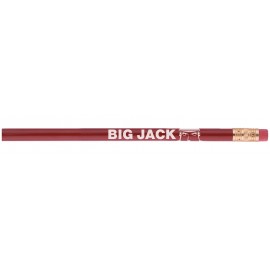 Custom Printed Jumbo Tipped Medium Pencil w/Eraser (Red)