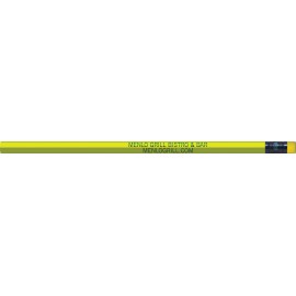 Logo Branded Neon Yellow Hexagon Pencils